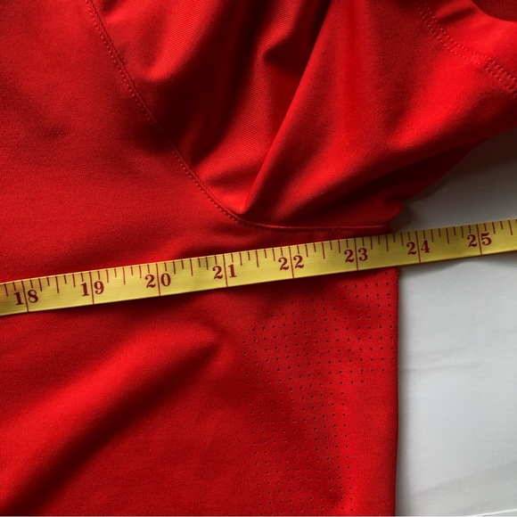 NIKE Dri Fit Tiger Woods Collection Polo Men’s Size Large 1/4 Zip Red - Picture 8 of 9